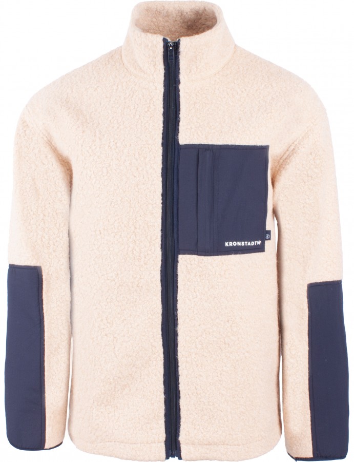 Afbeelding van KS55001 Steele Teddy White Pepper - Heren Overshirt  / Jasje - Kronstadt